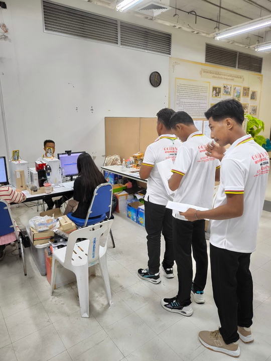 Workers at orientation